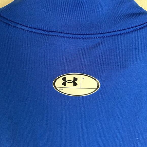 Under Armour Men's Coldgear Compression Shirt Size XLT Tall Long Sleeve Blue - Picture 7 of 7